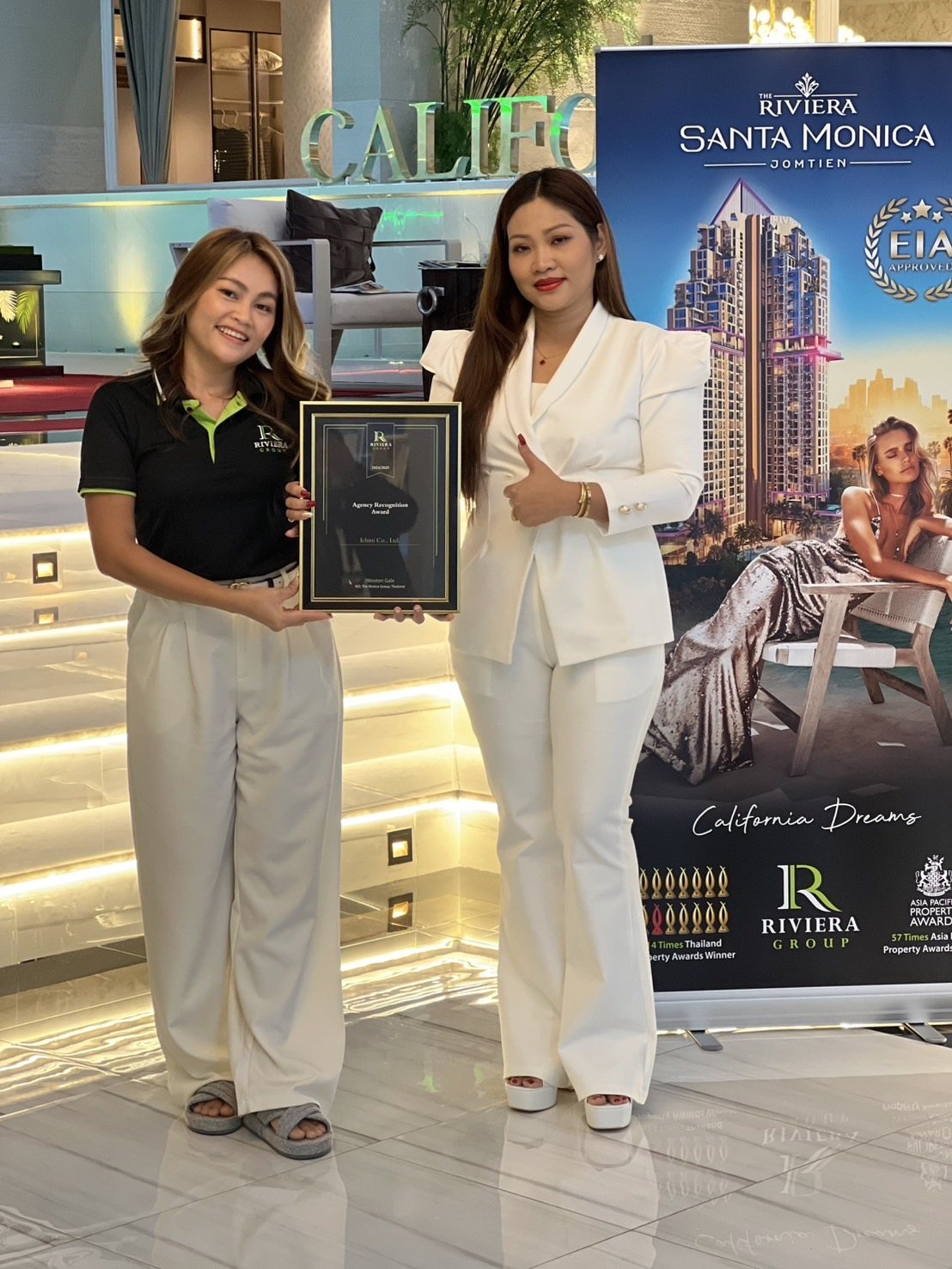 รับรางวัล Agency Recognition Award 2024/2025 จาก The Riviera Group