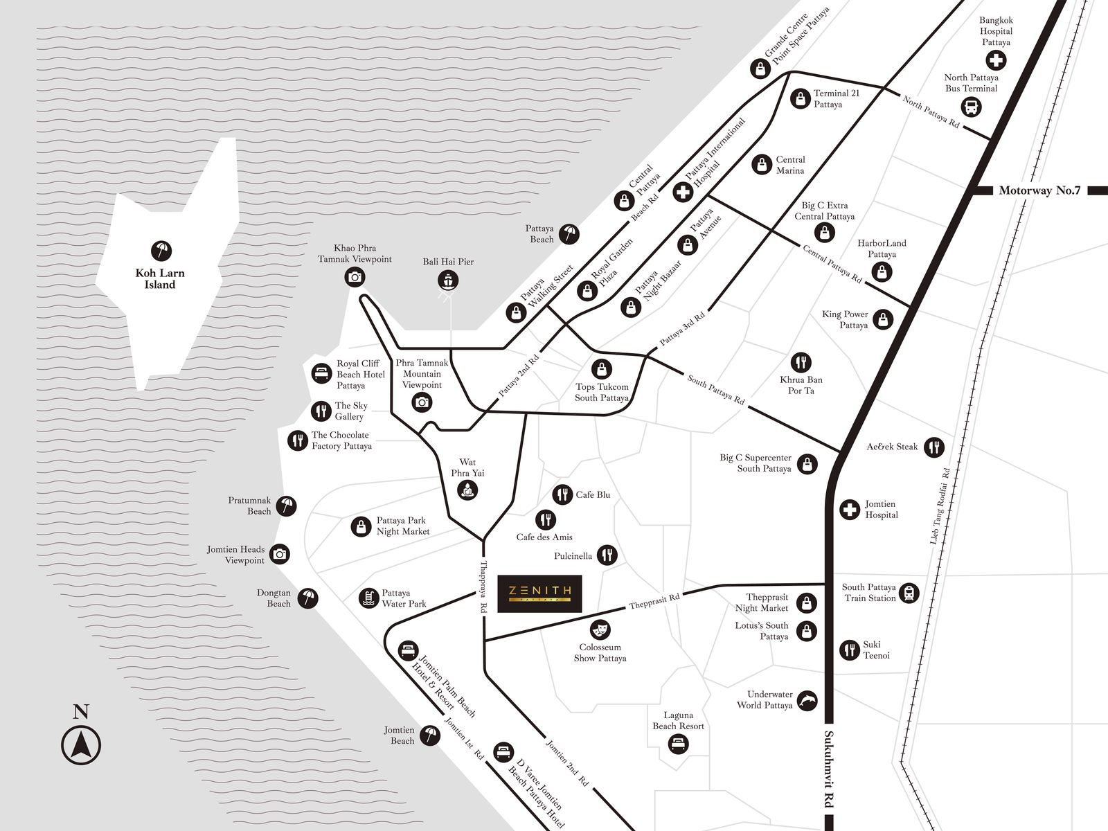 แผนที่ตั้งโครงการ ถนนทัพพระยา ซอย 15